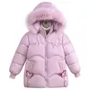 Новая зимняя детская одежда с хлопчатобумажной одеждой средняя и длинная хлопчатобумажная стеганая куртка для детской внутренней шлюзовой куртки J220718