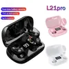 L21 Drahtlose Bluetooth-Kopfhörer 5.0 Stereo-In-Ear-Digitalanzeige TWS-Headsets L21Pro Bluetooth-Headset