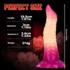 nxy dildos dongsブラックヘビ新しいスーパーシミュレーションメイクアップペニス特別な形のアナルプラグ勾配カラーディルドメスマスターベーターセックス製品220516