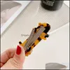 Hair Clips Barrettes Jewelry Japanese Short Three Color Cat Side Women Acetic Acid Alloy Animal Mu Dhkef