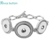 Charm Bracelets Snap Button Bracelet&Bangles Est Design Zinc Alloy Bangles 18mm Rivca JewelryCharm Lars22