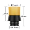 2 tipos PEI Drip Tips 510 Wide Bore MouthPiece Black POM + PEI Plastic Raw Material Fit 510 Atomizers Electronic Cigarette