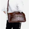 Briefcases Men's Leather Shoulder Messenger BagBriefcases
