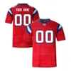 Custom Shane Falco futebol Jersey Men's Ed Red Qualquer Nome Número Personalize a qualidade superior