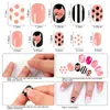 140Pcs Child Nails Kids False Girls Cartoon Press on Fake Colorful Full Cover Cute Short Nail Tips Kits 220827