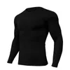 Camisetas de camisetas masculinas Autumn Brand Gym Roupas de ginástica T-shirt Men Men compressão compressão Camiseta Músora Músculo Mangueira Longa Treina Esportiva Camiseta