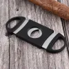 Portable Cigar Cutter Plastic Blade Pocket Cutters Round Tip Knife Scissors Manual Stainless Steel Cigars Tools 9x3.9CM FY5319