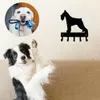 미니어처 Schnauzer Dog-Key Hooks Keychain holder-6 인치/9 인치 금속 벽 예술