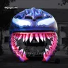Enge opblaasbaar Venom Face Arch Halloween Archway Air Blow Up Evil Venom Mask voor buiteningang decoratie