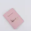 DHL100pcs Card Holders PU Travel Waterproof Transparent Leather ID Dirt Passport Holder Cover Wallet