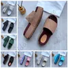 Slipper Luxury Designer Sandal Lady Slides Platform Wedge Rainbows Summer Slippers for Women Men Brands Dearfoam Rubber Beach Black