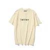 T-shirts voor heren Angst Ess Designer Dames Heren t-shirts Borst Letter T-shirts Shirt met korte mouwen Oversized Essentials Oversize Casual Tops God