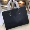 Teczka Mężczyźni List Print Torba Portfolio Atache Case Tote Tote Torebka Ramię Teczki A88S #