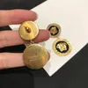 Fashion Bracelet Basilisk round cards pendants with diamonds women Bracelet Necklace Stud Earring sets Brass 18K gold plated ladies Designer Jewelry t01206812270