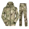 Jackets de caminhada define a jaqueta tática de lã térmica de caça à prova d'água ao ar livre