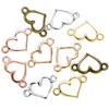 Bulk 1000pcs Heart shaped connector Charms Pendant Bracelet Jewelry Making Handmade Crafts 14.5x8mm