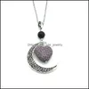 Pendentif Colliers Coeur Lava Rock Perle Volcan Collier Aromathérapie Huile Essentielle Diffuseur Noir En Acier Inoxydable Chaîne Jewelr Dhseller2010 Dh6Hu