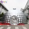 Tendas e abrigos 6x6x3.5 metros inflável iglu cúpula tenda com ventilador para evento de festa de casamento ao ar livre