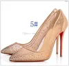 scarpe da sole stiletto rosso