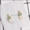 Charms 100st/Lot Kawaii Mticapacity Process Pendant Cute Plant Emamel Oil Drop Metal Armband Halsband Alloy Charm 657 T2 Leverans DHVP2