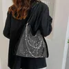 HBPイブニングクラッチバッグは、新しいダイヤモンドスタッズフルファッションフラッシュピュアアームバッグの女性クラッチハンドバッグデザイナー220627
