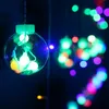 LED Wishing Ball Curtain String Lights Fairy Garland Lights Okno Sypialnia Ślub Nowy Rok Świąteczny Festiwal Dekoracji Bezpłatny Statek D2.0