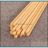 Bacchette di bambù in legno naturale giapponese Salute senza lacca Cera Stoviglie Stoviglie Hashi Sushi Cinese Jllfwkg Fight2010 Drop Deliver