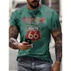 T-shirt da uomo estiva per il tempo libero a maniche corte Moto vendita Street Stampa 3D Modello Girocollo Camicia di grandi dimensioni 220611