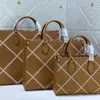 Onthego Luxury Women Bags 2022高品質の本革ヴィンテージUALワイルドマルチスタイルブラックハンドバッグショルダーバッグ女神バッグ