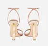 Summer Luxury Brands Patent Leather Sandals Shoes Pop Heel Gold-plated Carbon Nude Black Red Pumps Gladiator High heel