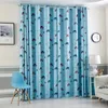 Curtain & Drapes Kids Blackout Bedroom Curtains With Car Print JinyaHome Blue Green Polyester Fabric Grommet Top Living Room Window Treatmen