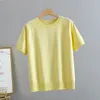 Gigogou Summer Women T-shirt Moda Slim Basic Krótki Rękaw T Shirt Top Samica Casual Tee Koszula 220321