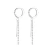 Stud Zapobiegaj Alergii 925 Sterling Silve Kolczyki Moda Proste koraliki Tassel Chain Party Biżuteria Prezent urodzinowy EH223stud ODET22 FARL22