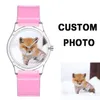 FB71001 Picture personalizado de design personalizado Women Photo Photo Watch Release Rápula Brand Your Plastic Watch 201116