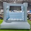 Mats Macaron color commercial Bounce House Wedding Inflatable White Bouncy Castle colorful full PVC jumper Houses Bouncer Combo with blower For Kids Adults 781 E3