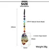 Keychains Chakra Car Pendant Reiki Natural Stone Crystal Resin Energy Orgone Bag Charm Key Pendants Healing Pendulum SuspensionKeychains