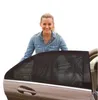 Rideaux 2 pièces accessoires de style de voiture pare-soleil Anti-ultraviolet Anti-moustique fil côté fenêtre Net SunshCurtain