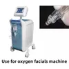 Sauerstoffstrahl-Peel-Handstück, Gesichtshaut, klarer Sprühstift, dreifache Düsen, Hochgeschwindigkeits-Behandlungsgriff für Salonmaschine