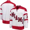 Miami University Redhawks College Hockey Jerseys Men's Casey Gilling Jersey Monte Gordie Gordie Green Phil Nies Johnson Customed