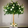 Nuova simulazione artificiale dell'albero del fiore della rosa Falso Bouquet di peonia Vaso Pianta verde per la decorazione domestica dello sfondo di nozze dell'ornamento