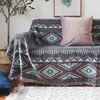 Plaid s Gestrickte Nordic Handtuch Sofa Abdeckung Voll Gestreiften Zimmer Nacht Decke für Home Dekoration cobertor manta