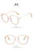 Lunettes de soleil Rose Transparent Ordinateur Lunettes Cadre Femmes Hommes Anti Bleu Lumière Lunettes Rondes Blocage Optique Spectacle LunettesSung3748222