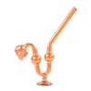 Unique Shape Colorful Skull Electroplate Smoking Pipe For Water Bongs Hookahs Pyrex Oil Burner Pipes Tobacco Wax Dab Rigs Accessories SW136