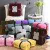 Fleece Throw Blanket Lightweight Microfiber Flannel Blanket Suit for Couch Sofa Bed Striped Throws Blankets Multisize