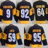 2022 Stadium Series 59 Roman Josi Jersey 9 Filip Forsberg 64 Mikael Granlund Matt Duchene Ryan Johansen Jaune Blanc Hockey Maillots Ed