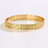 Say Hello Inner Diameter 6-7-8-9CM Polynesian Hawaiian Style Gold Color Flower Men Woman Around Bracelet Bangle GJZ3326 Inte22