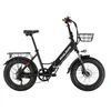 EU Stock H4 13AH 48V 250W 20 tum Folding Moped Electric Bicycle Hydraulic Disc Brakes 60 km Mileage Range Electric Bike