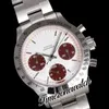 WWF Paul Newman 6241 ST91 cronografo a carica manuale orologio da uomo circa 1967 raro vintage bianco marrone quadrante OysterSteel bracciale Timezonewatch Super Edition D4