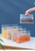 Sacchetti per imballaggio trasparenti con manico in plastica a fondo piatto per conservare frutta secca