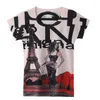 T-Shirt da donna Moda estiva Abiti coreani Stampa Torre Eiffel Ragazza Donna Top Ropa Mujer Camicia corta in cotone Tees 2022 T03415Donna